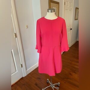 Banana Republic Women's long sleeved ruffle midi dresss